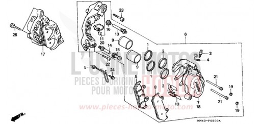 PINZA FRENO ANTERIORE CBR600FL di 1990